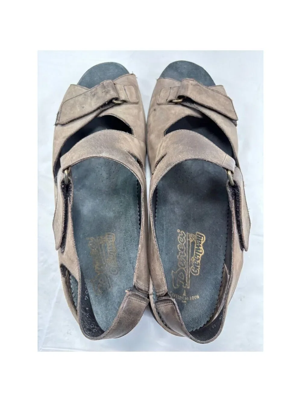DUREA GREENWAY LEATHER SANDALS Women's size 8 brown